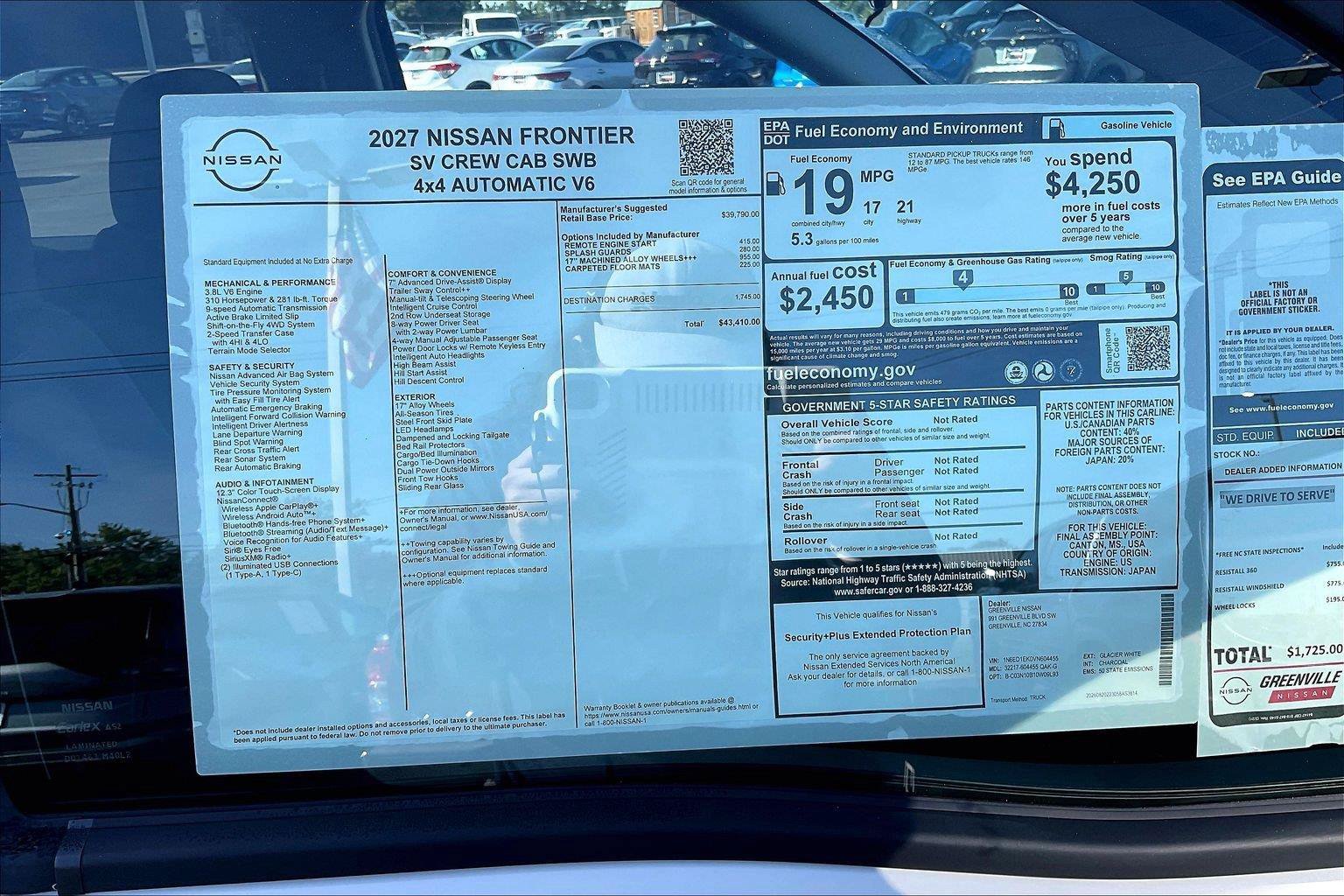 New 2027 Nissan Frontier SV AWD/4WD image 15