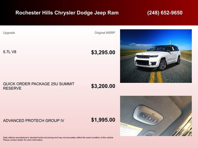 Certified 2021 Jeep Grand Cherokee L Summit AWD/4WD image 6