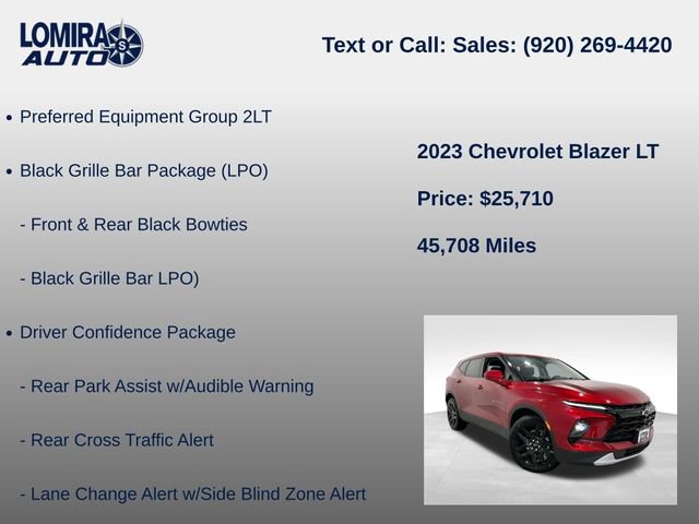 Used 2023 Chevrolet Blazer LT w/ Driver Confidence Package AWD/4WD image 8
