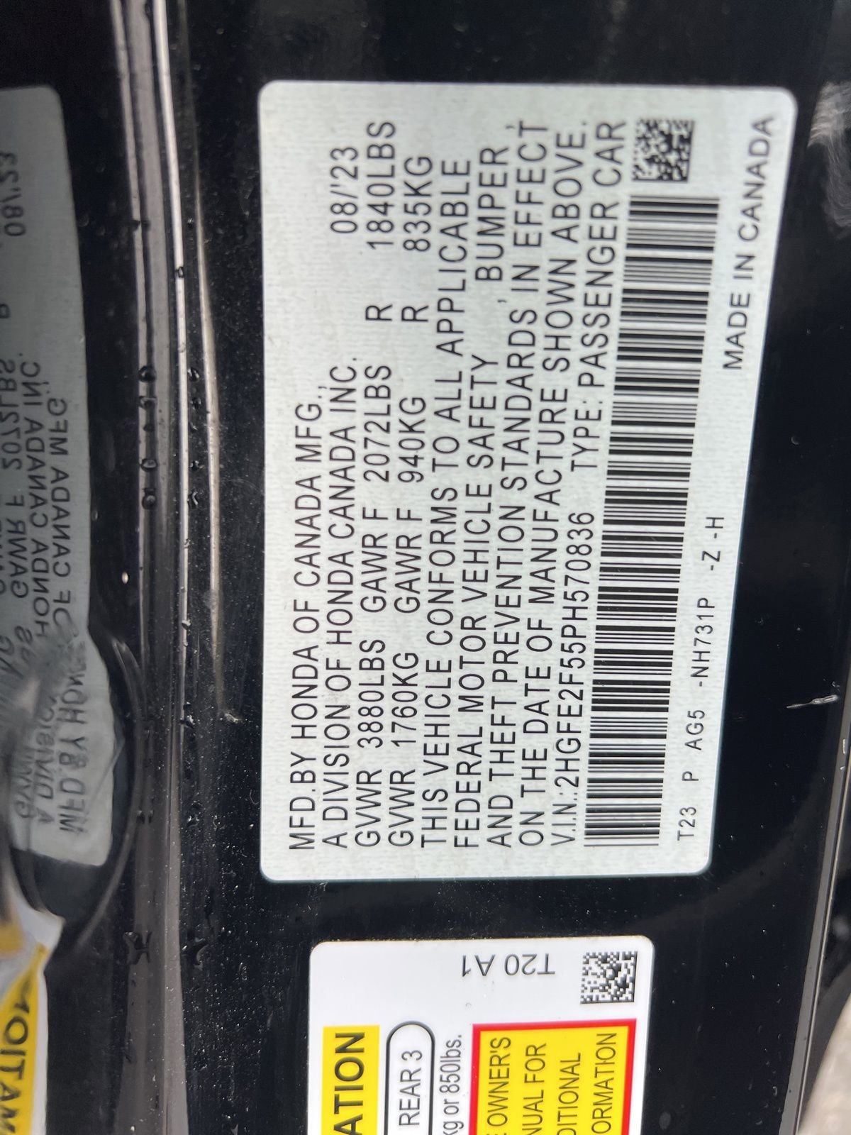 Used 2023 Honda Civic Sport image 24