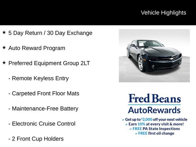 Used 2012 Chevrolet Camaro LT w/ RS Package RWD image 4