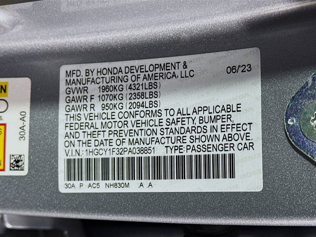 Certified 2023 Honda Accord EX image 29