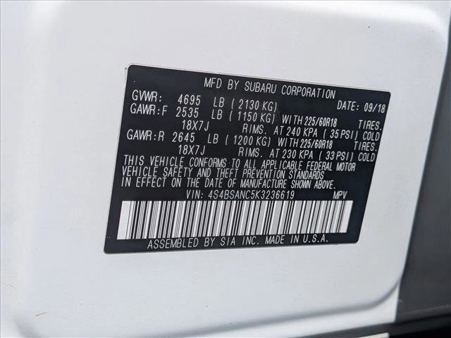 Used 2019 Subaru Outback 2.5i Limited image 25