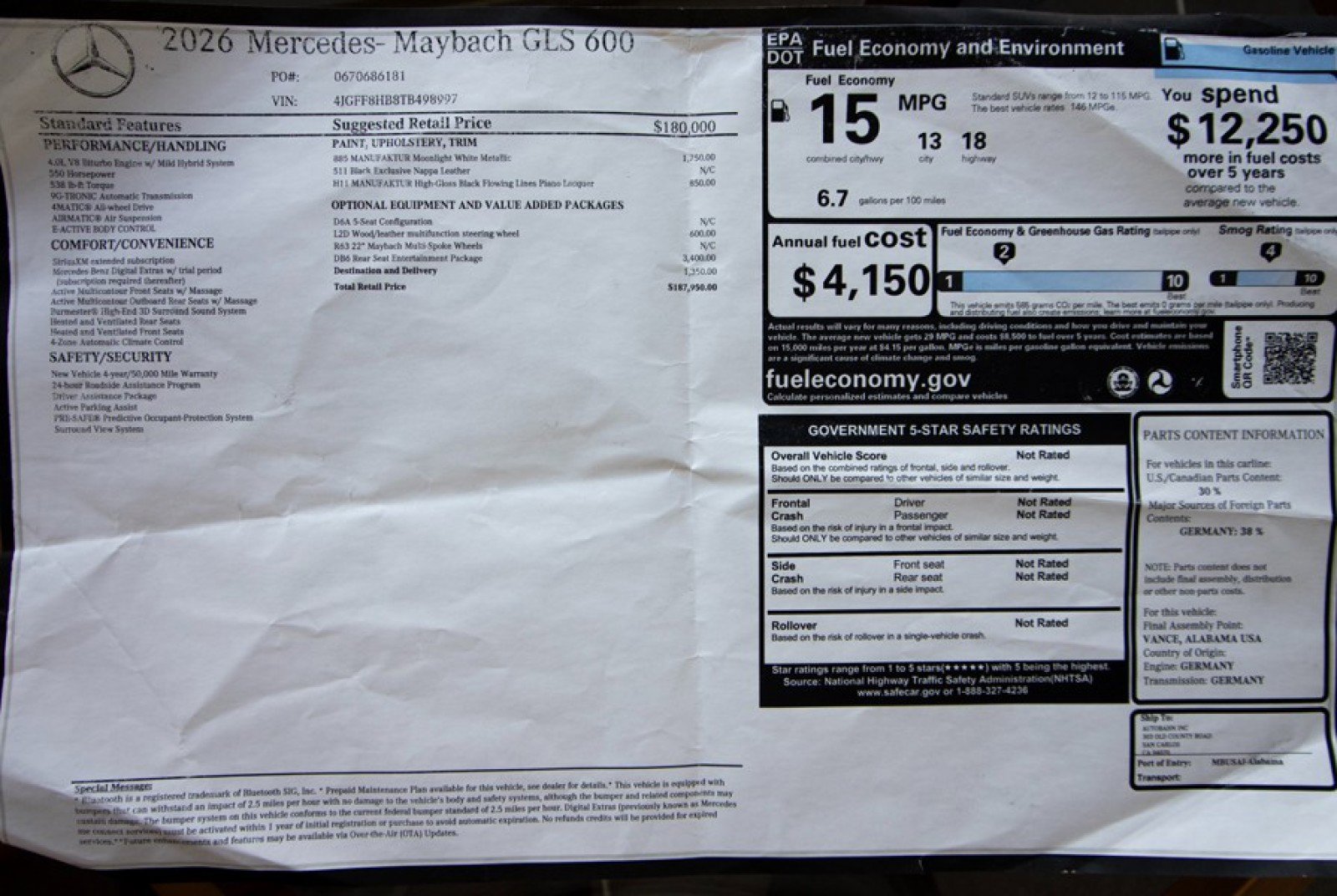 Used 2026 Mercedes-Benz Maybach GLS 600 image 81