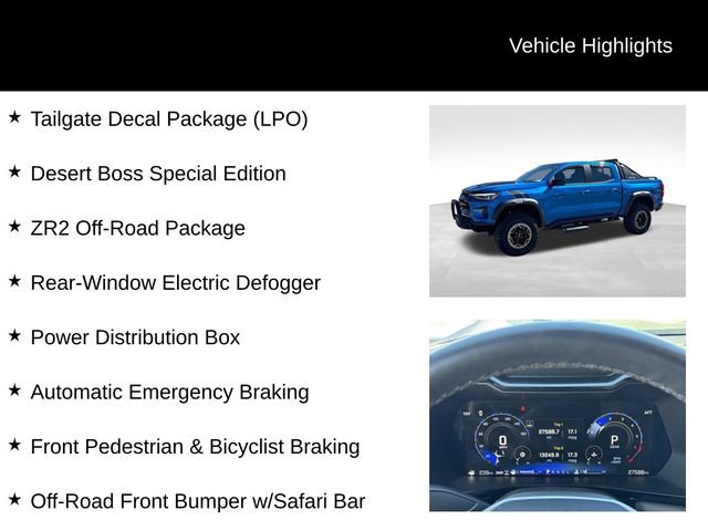 Used 2023 Chevrolet Colorado ZR2 w/ Desert Boss Special Edition image 15