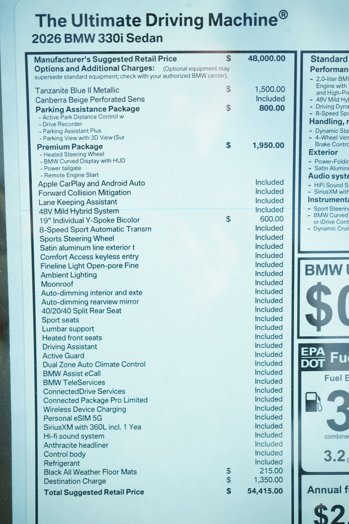 New 2026 BMW 330i Sedan w/ Premium Package image 8