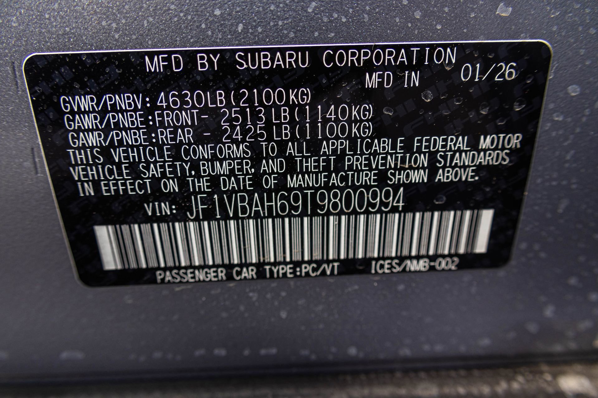 New 2026 Subaru WRX Premium image 43