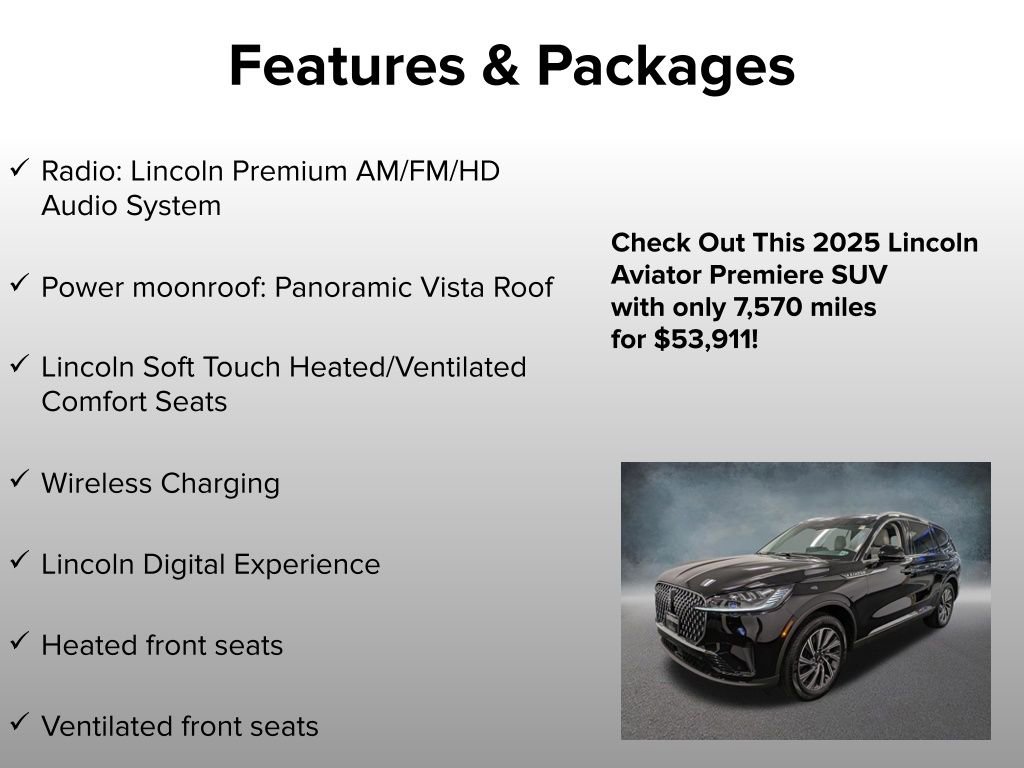 Certified 2025 Lincoln Aviator AWD image 4