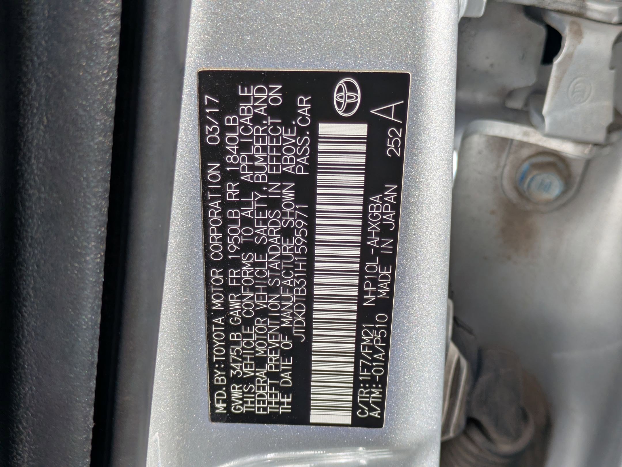 Used 2017 Toyota Prius C Three FWD image 34