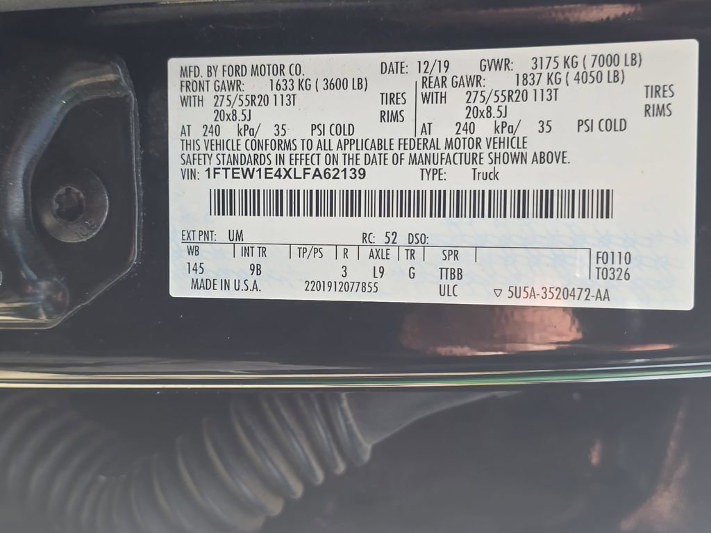 Used 2020 Ford F150 Platinum w/ Equipment Group 701A Luxury AWD/4WD image 35