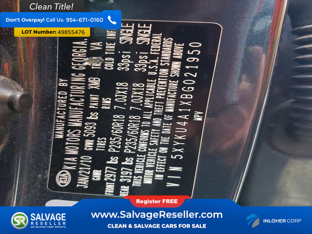 Used 2011 Kia Sorento EX w/ Premium Pkg FWD image 17
