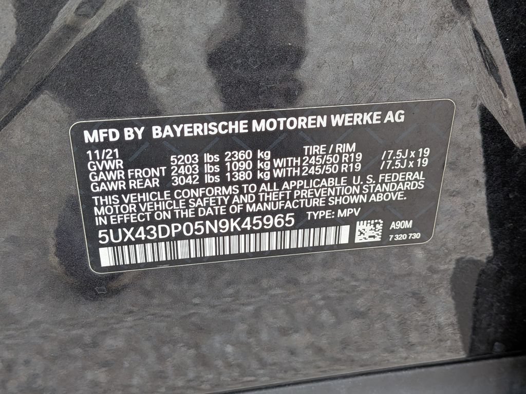 Used 2022 BMW X3 sDrive30i w/ Convenience Package RWD image 29