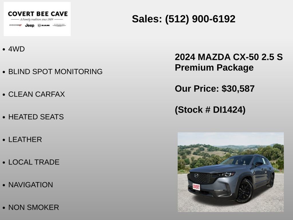 Used 2024 MAZDA CX-50 AWD 2.5 S w/ Premium Package image 6