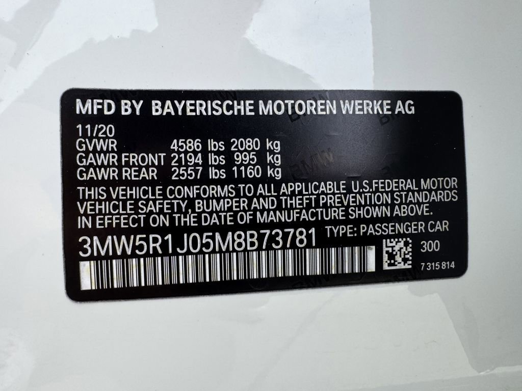 Used 2021 BMW 330i Sedan w/ Executive Package RWD image 26