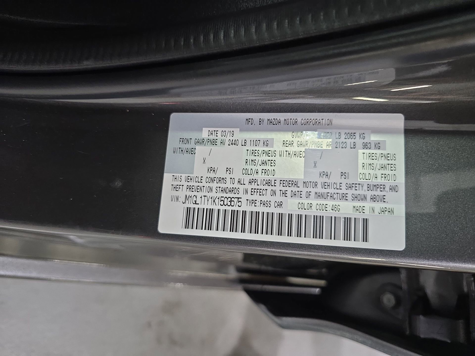Used 2019 MAZDA MAZDA6 Grand Touring image 33
