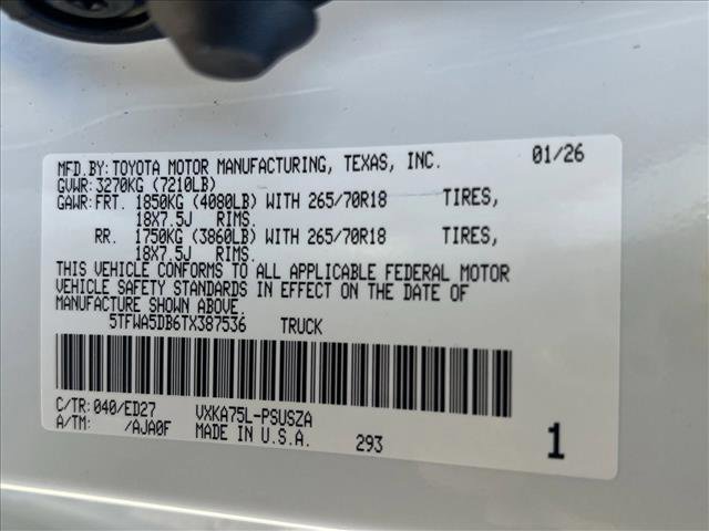 New 2026 Toyota Tundra Limited image 20