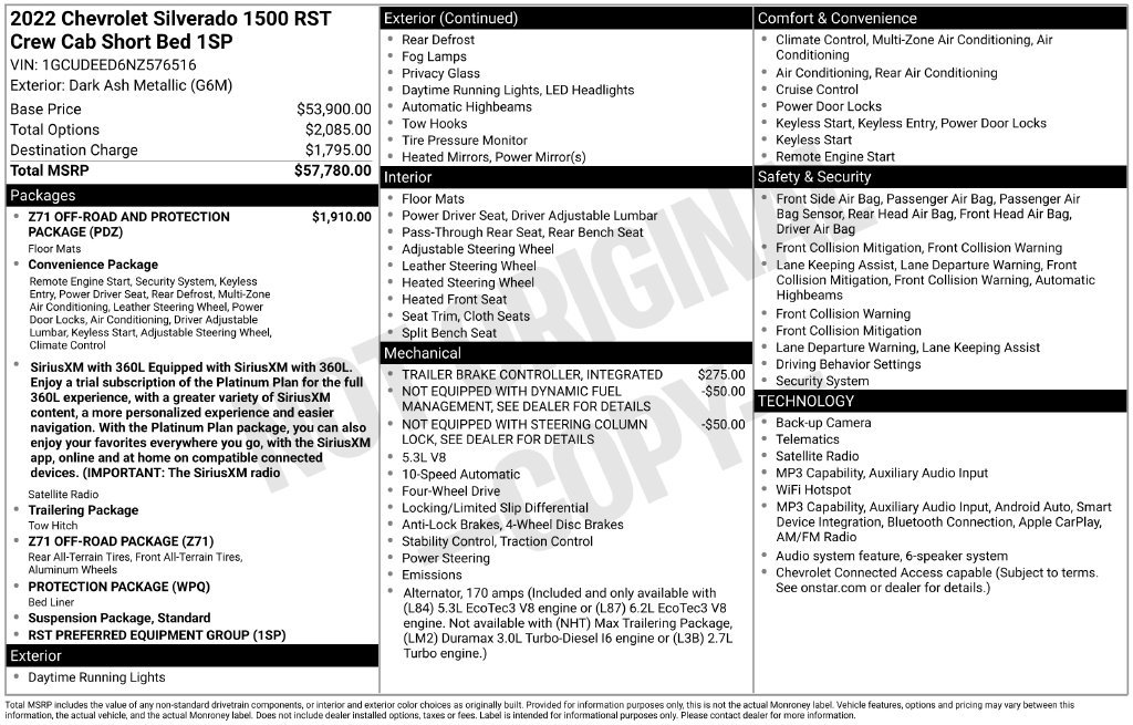 Used 2022 Chevrolet Silverado 1500 RST AWD/4WD image 6