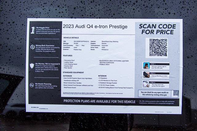 Used 2023 Audi Q4 e-tron Prestige w/ Black Optic Package AWD/4WD image 28
