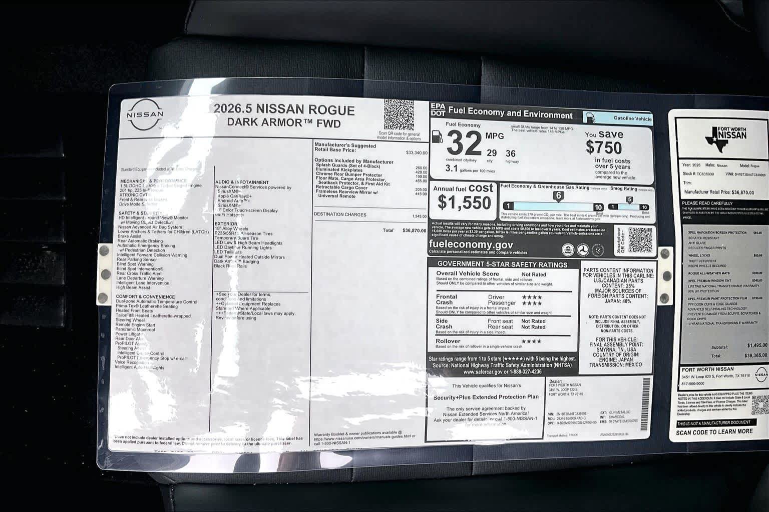 New 2026 Nissan Rogue Dark Armor FWD image 19