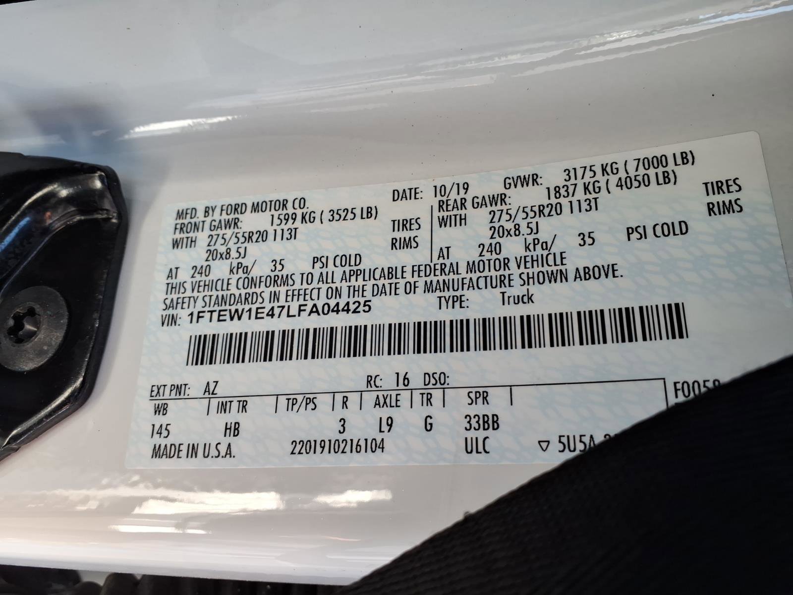 Used 2020 Ford F150 Lariat w/ Equipment Group 502A Luxury image 39