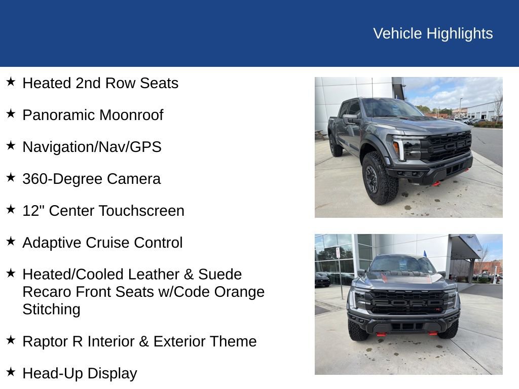 Used 2024 Ford F150 Raptor w/ Equipment Group 803A Raptor R image 35