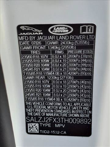New 2026 Land Rover Range Rover Evoque S AWD/4WD image 17