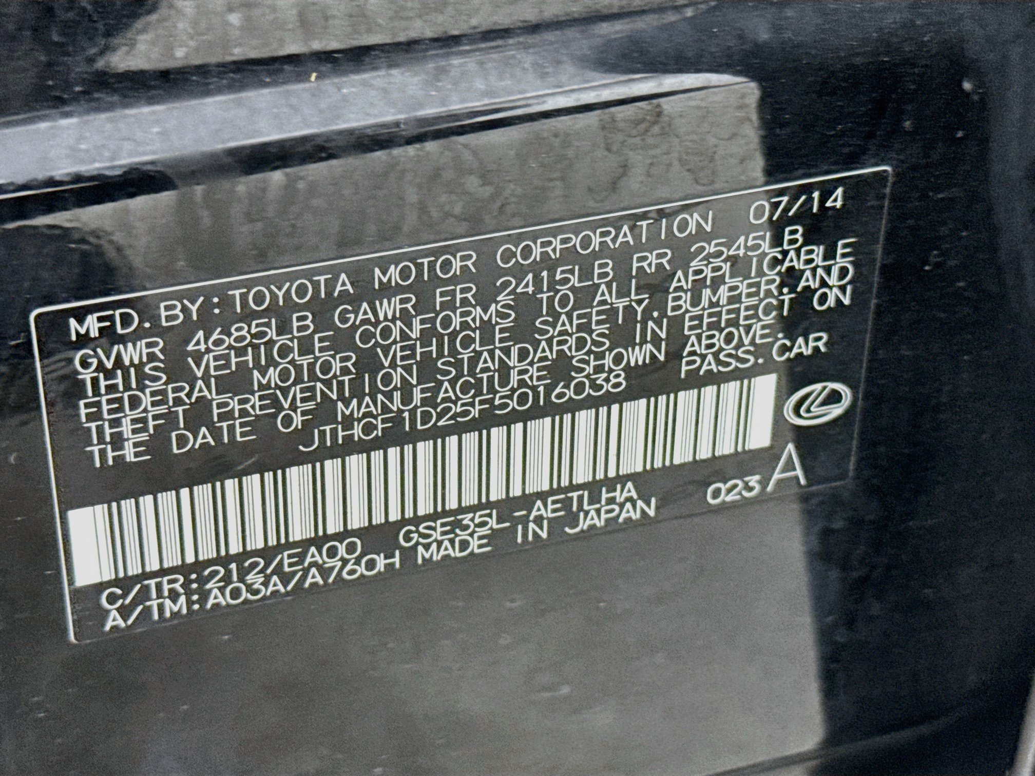 Used 2015 Lexus IS 250 AWD w/ Navigation System Package image 31
