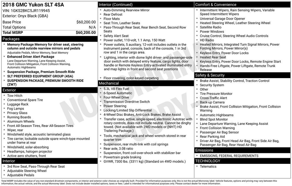 Used 2018 GMC Yukon SLT image 6