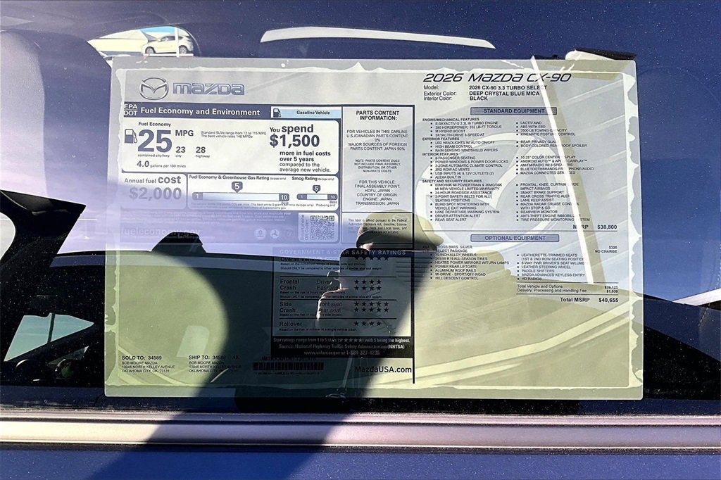 New 2026 MAZDA CX-90 3.3 Turbo w/ Select Package image 12