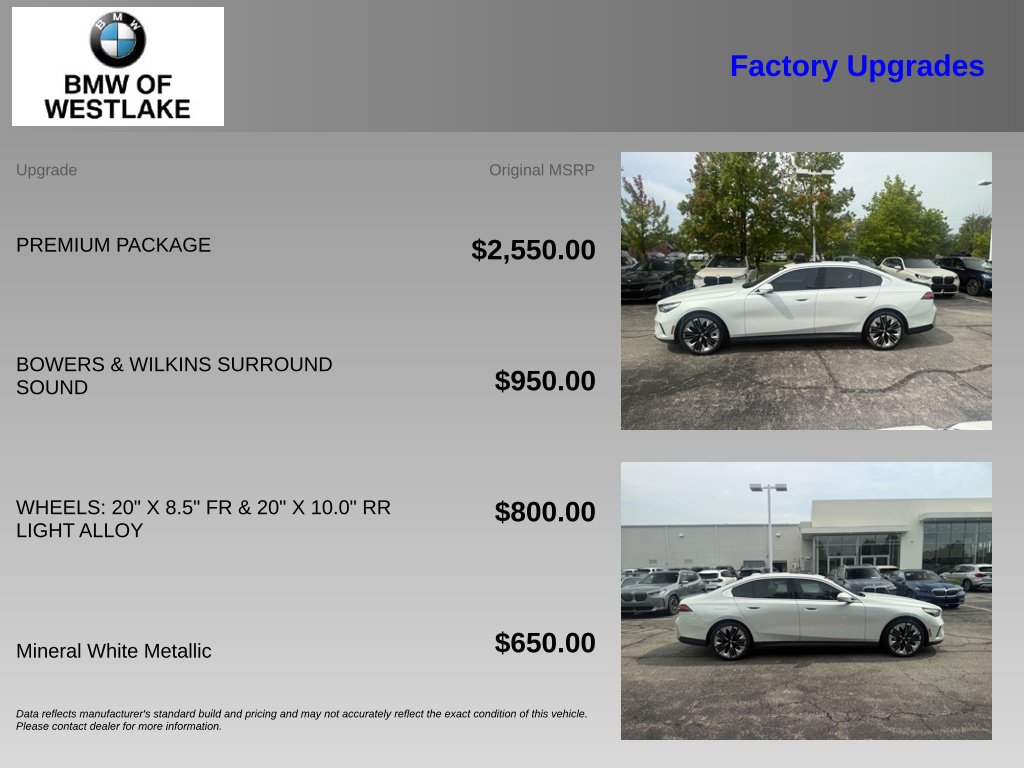 Used 2024 BMW 530i xDrive w/ Premium Package AWD/4WD image 4