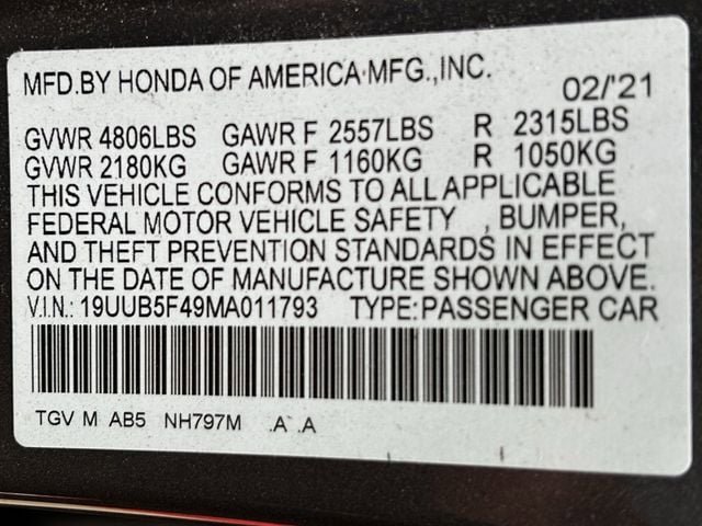 Used 2021 Acura TLX w/ Technology Package FWD image 36