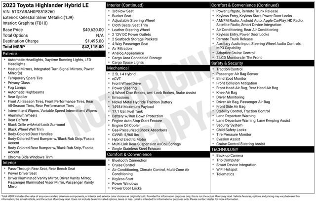 Used 2023 Toyota Highlander LE image 13