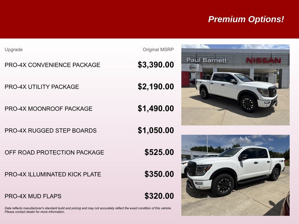 Used 2023 Nissan Titan PRO-4X w/ Pro-4x Convenience Package AWD/4WD image 9