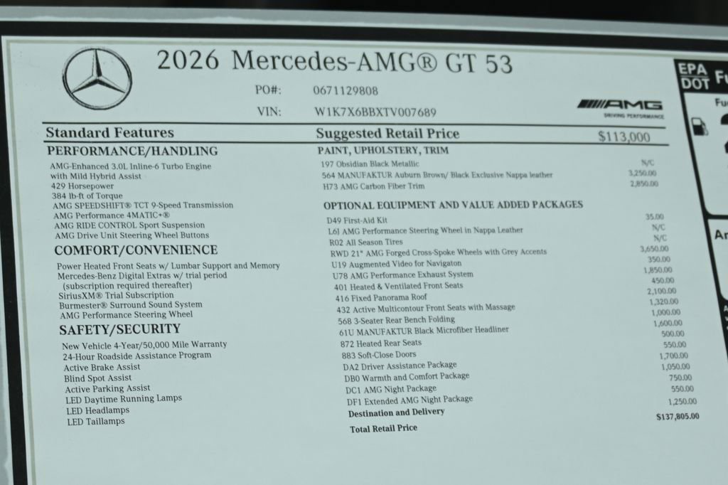 New 2026 Mercedes-Benz AMG GT 53 image 37