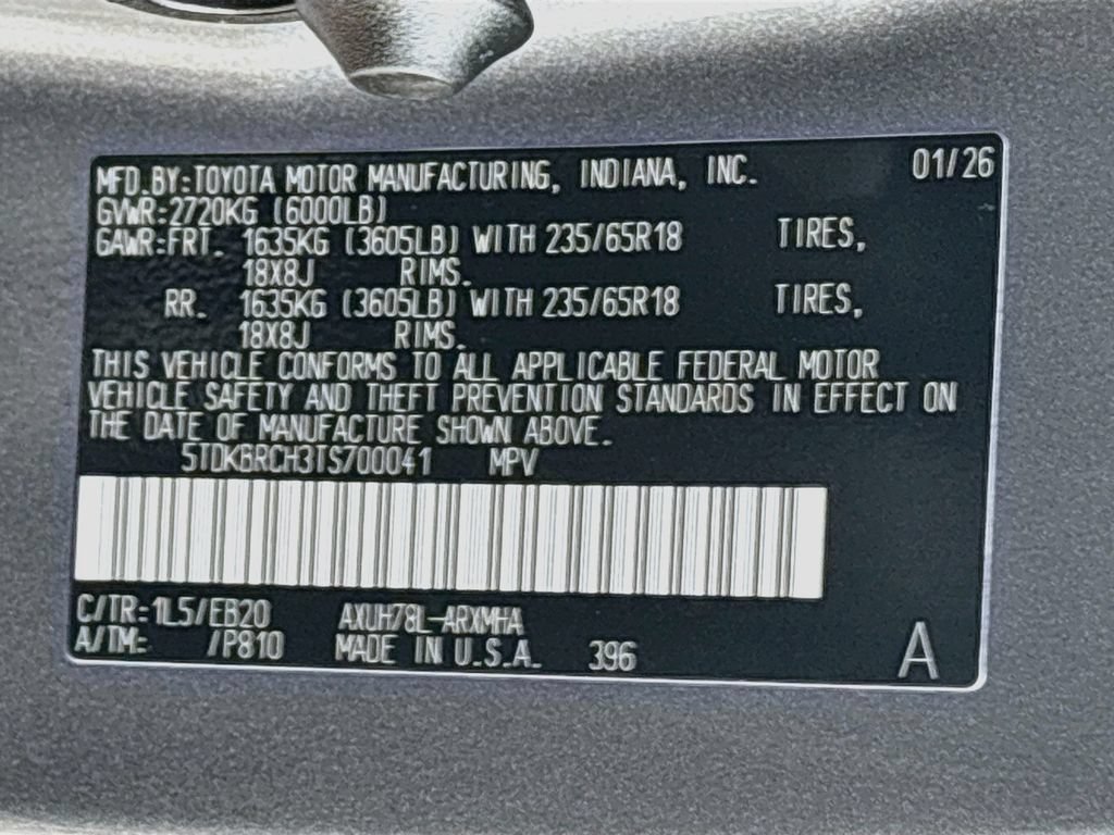 Certified 2026 Toyota Highlander XLE AWD/4WD image 36