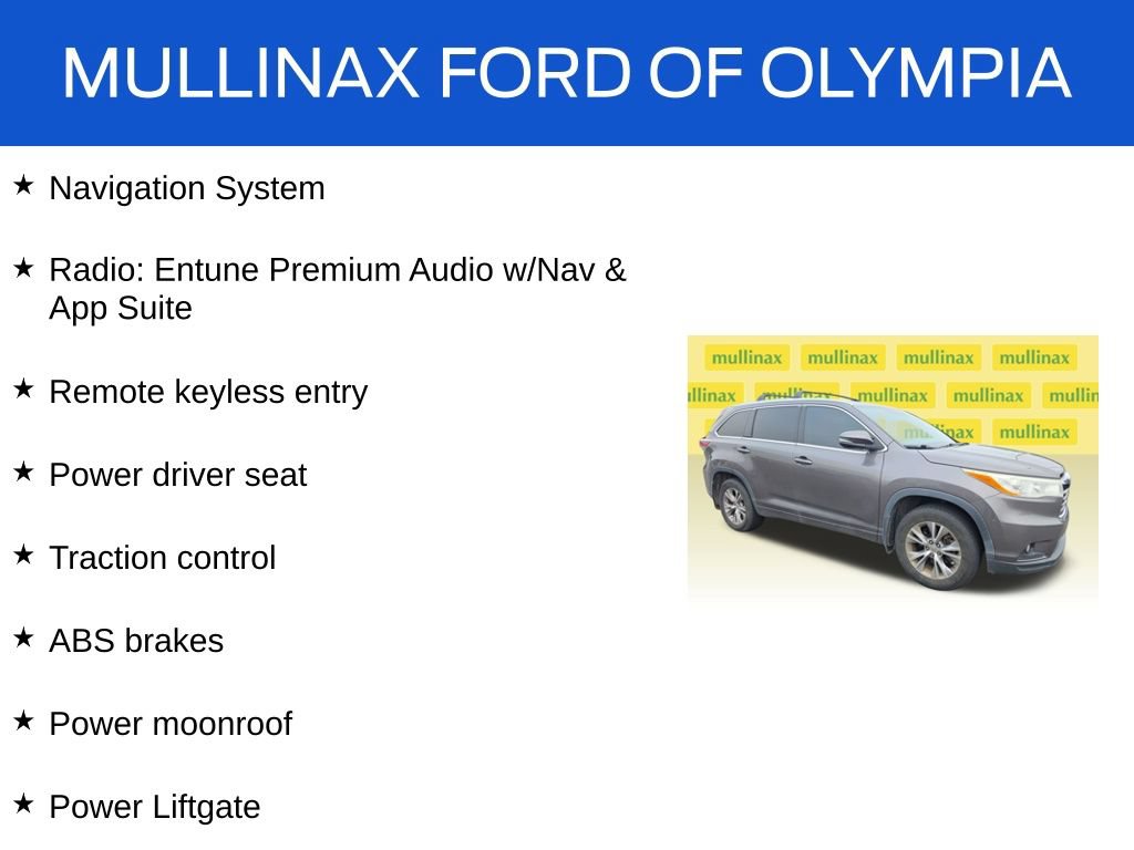 Used 2014 Toyota Highlander XLE AWD/4WD image 17