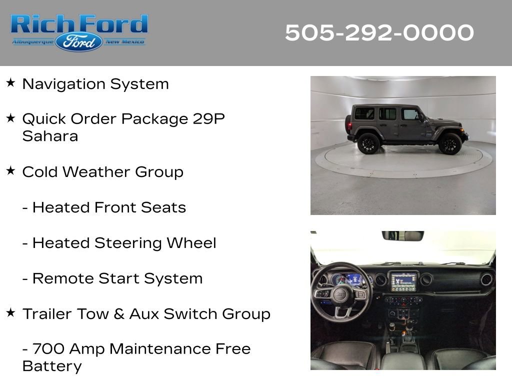 Used 2023 Jeep Wrangler Unlimited Sahara w/ Cold Weather Group image 11