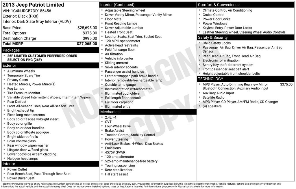 Used 2013 Jeep Patriot Limited AWD/4WD image 2