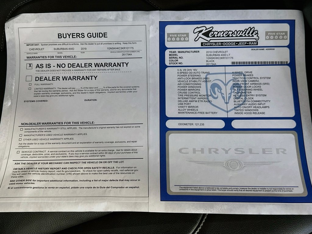 Used 2019 Chevrolet Suburban LT AWD/4WD image 36