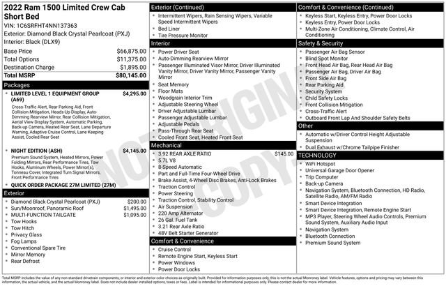 Certified 2022 RAM 1500 Limited AWD/4WD image 5
