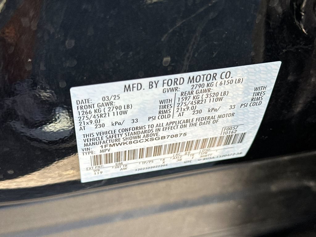 Certified 2025 Ford Explorer ST w/ Sun And Sound Package AWD/4WD image 29