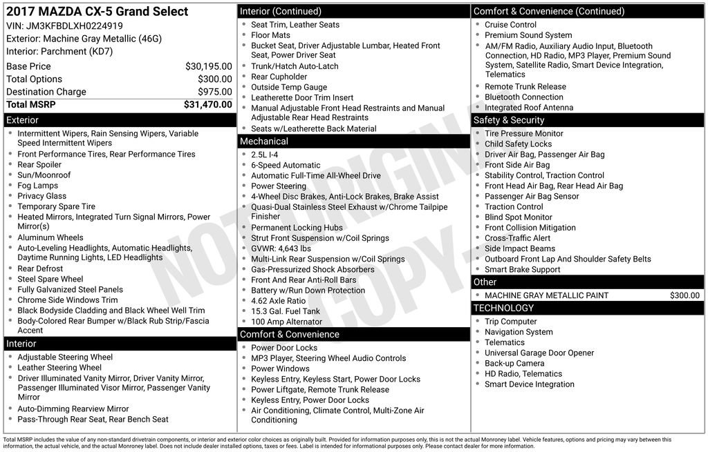 Used 2017 MAZDA CX-5 Grand Select image 6