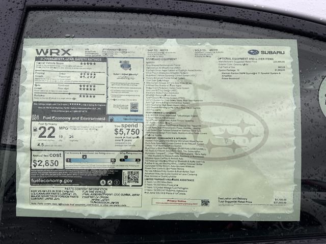 New 2026 Subaru WRX Premium image 33