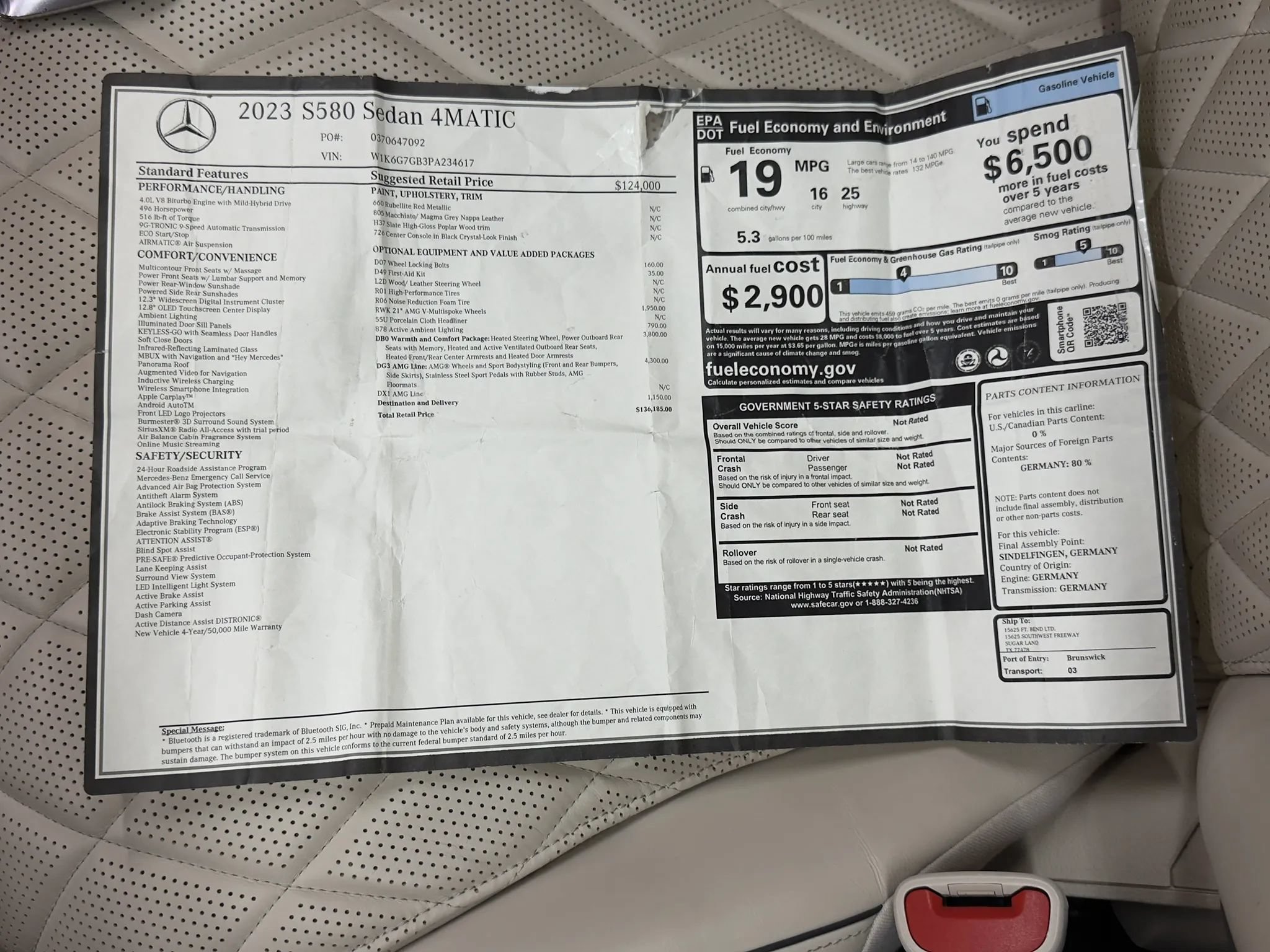Used 2023 Mercedes-Benz S 580 4MATIC Sedan image 53