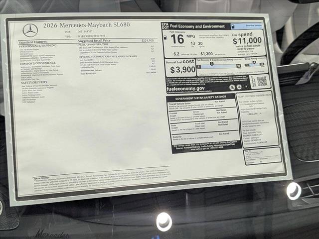 New 2026 Mercedes-Benz Maybach SL 680 image 16