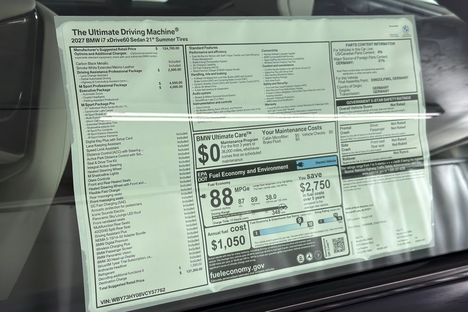 New 2027 BMW i7 xDrive60 w/ M Sport Professional Package AWD/4WD image 28