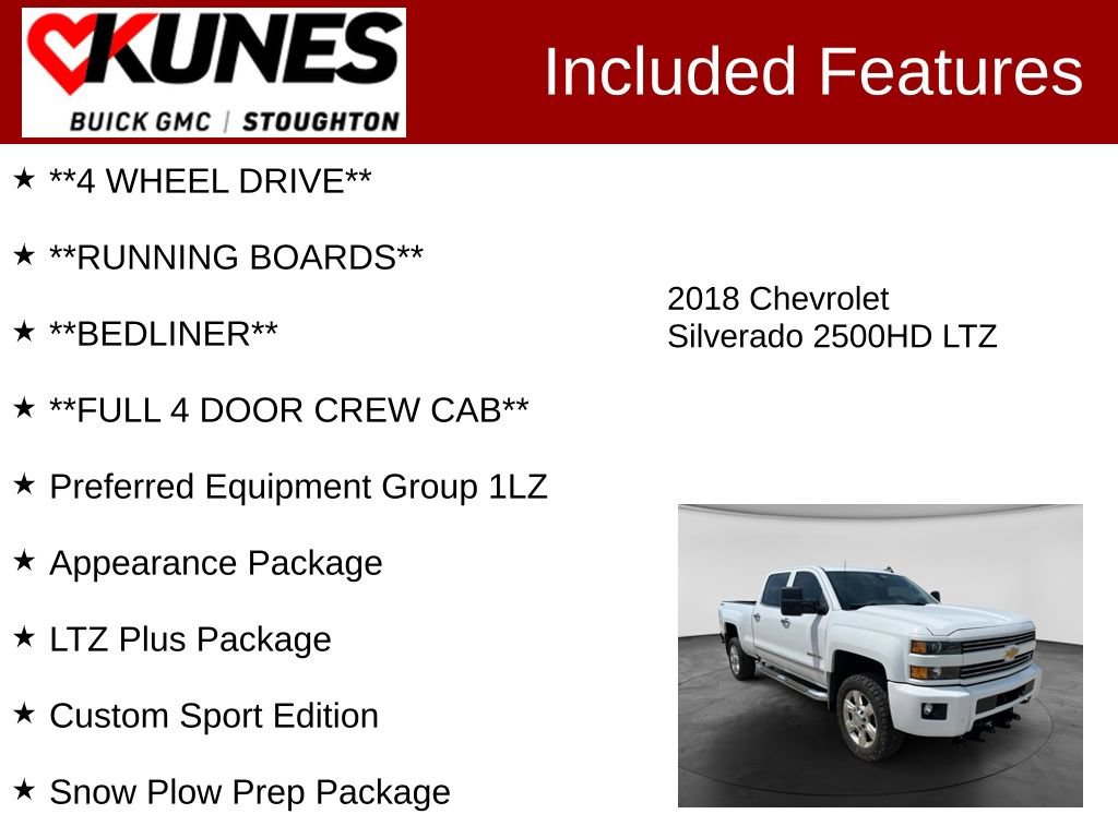 Used 2018 Chevrolet Silverado 2500 LTZ w/ Custom Sport Edition AWD/4WD image 3