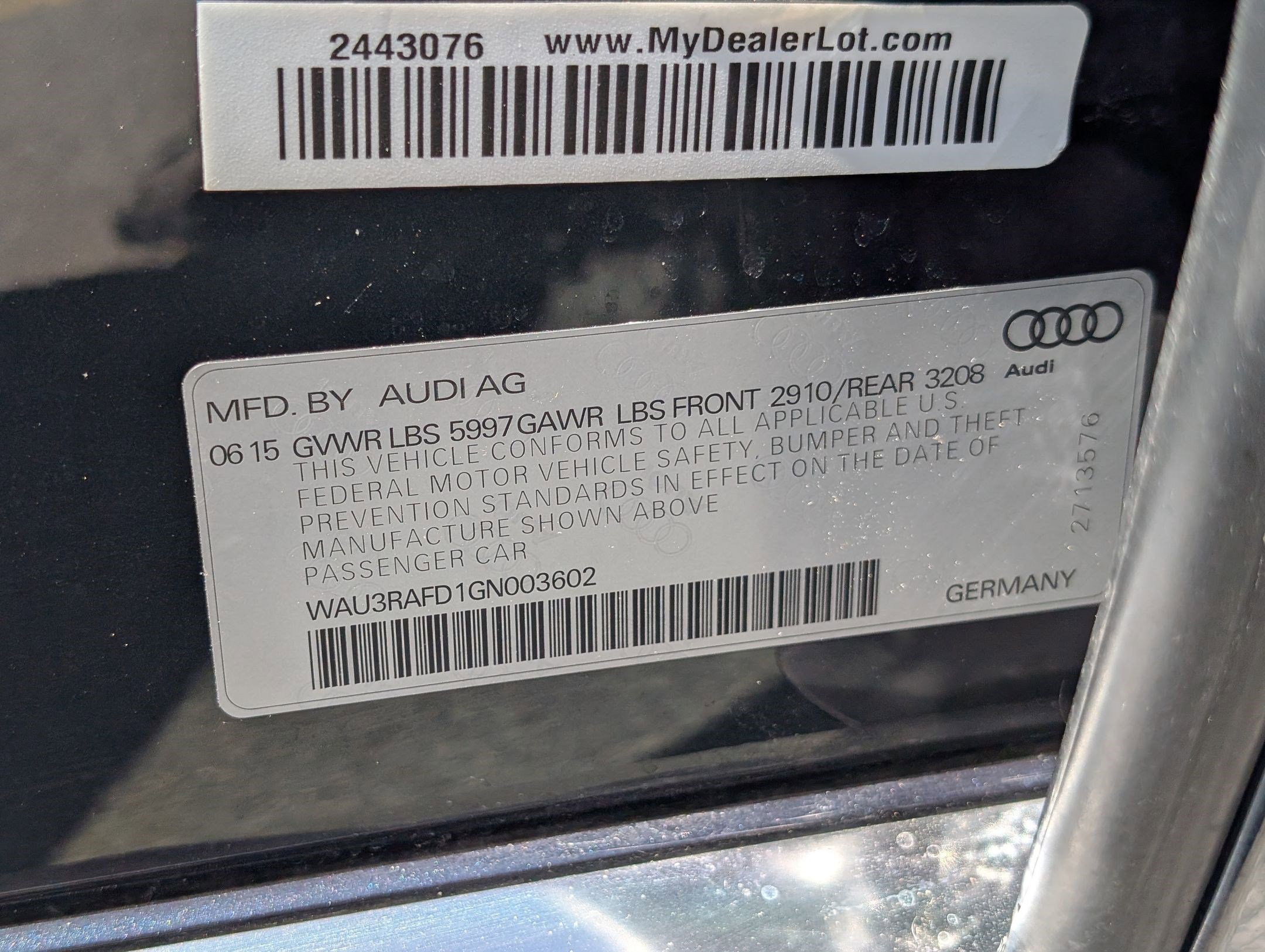 Used 2016 Audi A8 L TDI w/ Executive Package image 34