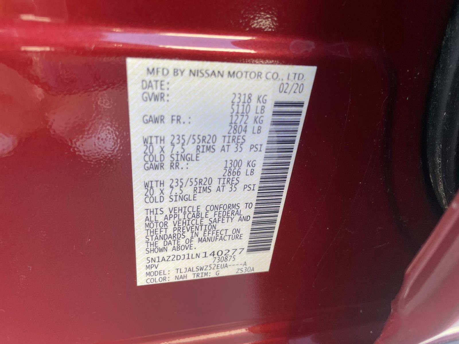 Used 2020 Nissan Murano Platinum FWD image 25