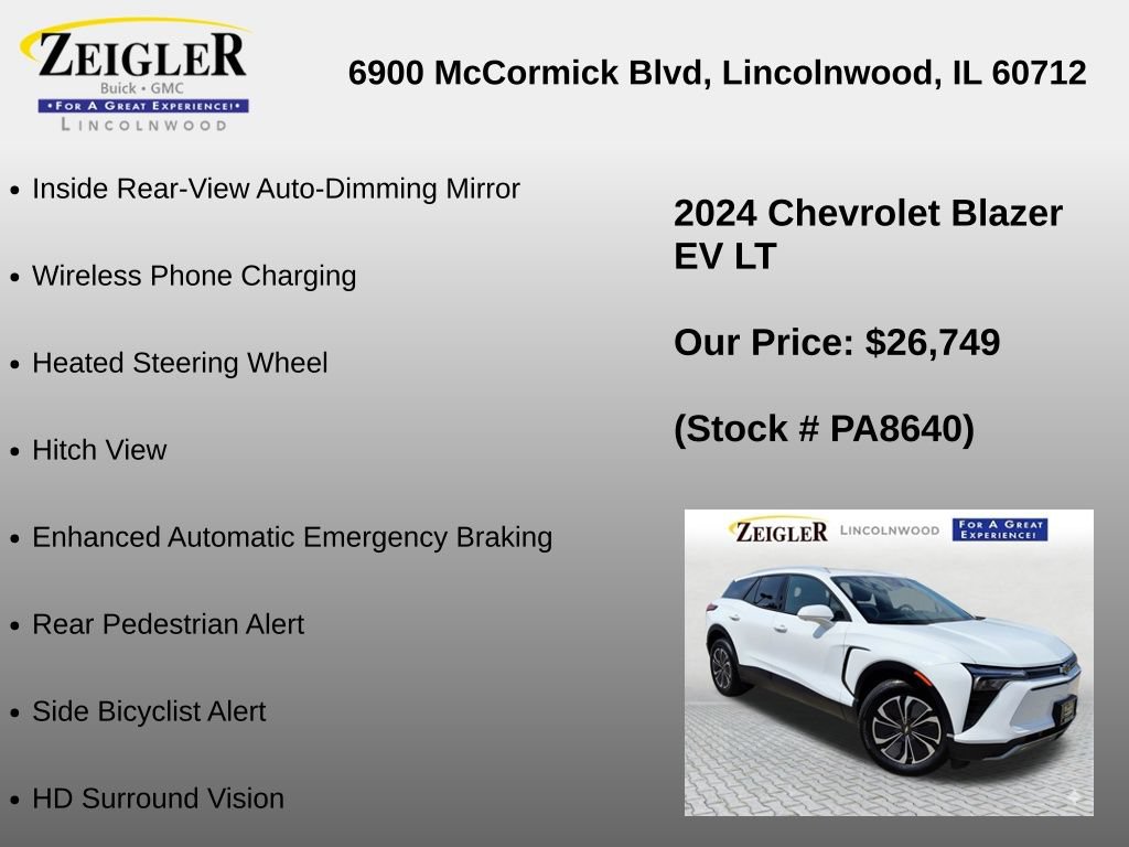 Used 2024 Chevrolet Blazer EV LT AWD/4WD image 30